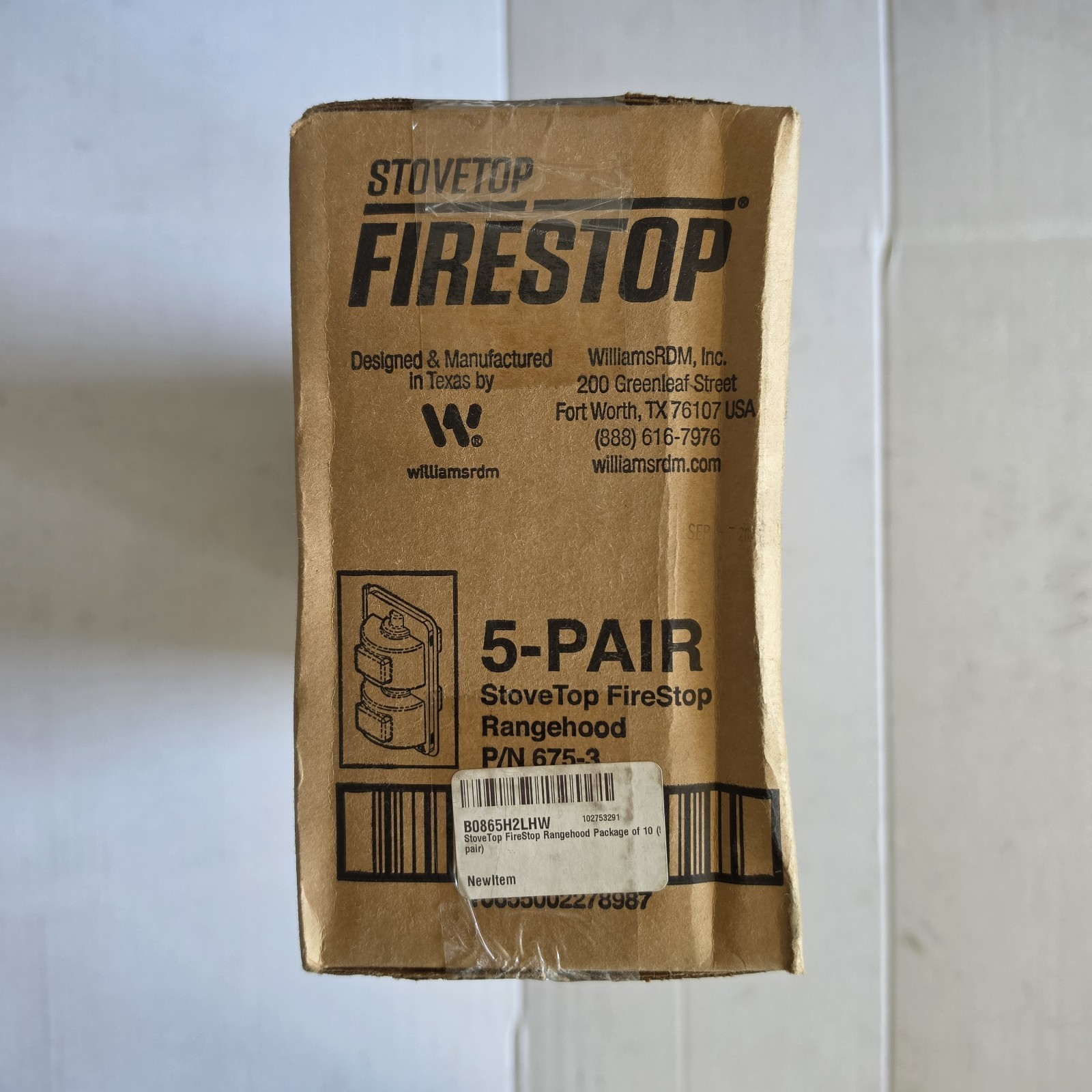 StoveTop – FireStop – RangeHood Fire Suppressor – 675-3 – 10 Pack