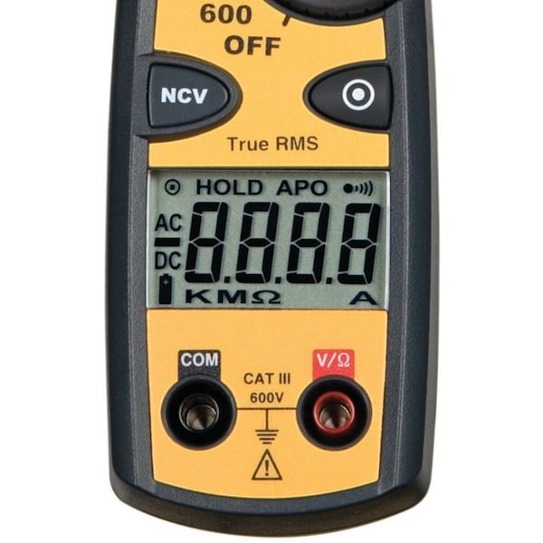Ideal 61-744 Clamp Meter, Lcd, 600 A, 1.5 In (38 Mm) Jaw Capacity, Cat Iii 600V