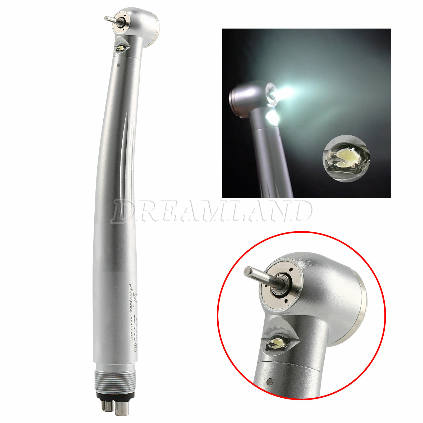 LED Fiber Optic Yabangbang E-generator Dental Handpiece High Speed 4/2Hole -CN