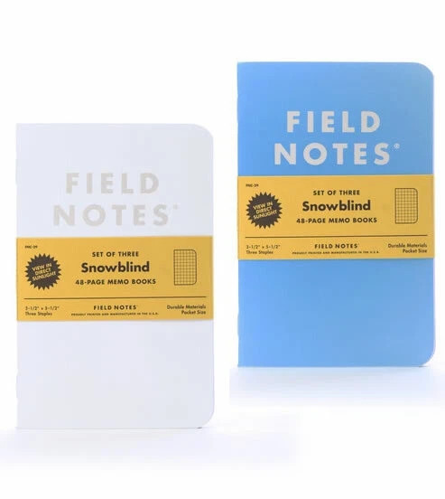 NEW/SEALED – Field Notes Notebook Snow Blind Limited Edition Winter 2015