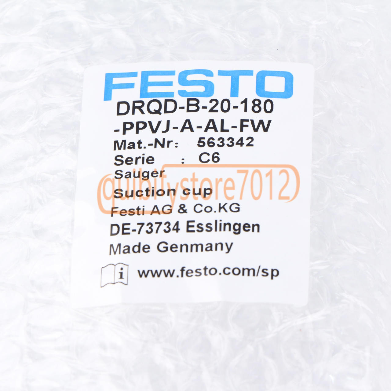 New In Box FESTO DRQD-B-20-180-PPVJ-A-AL-FW (563342) Twin-piston Cylinder
