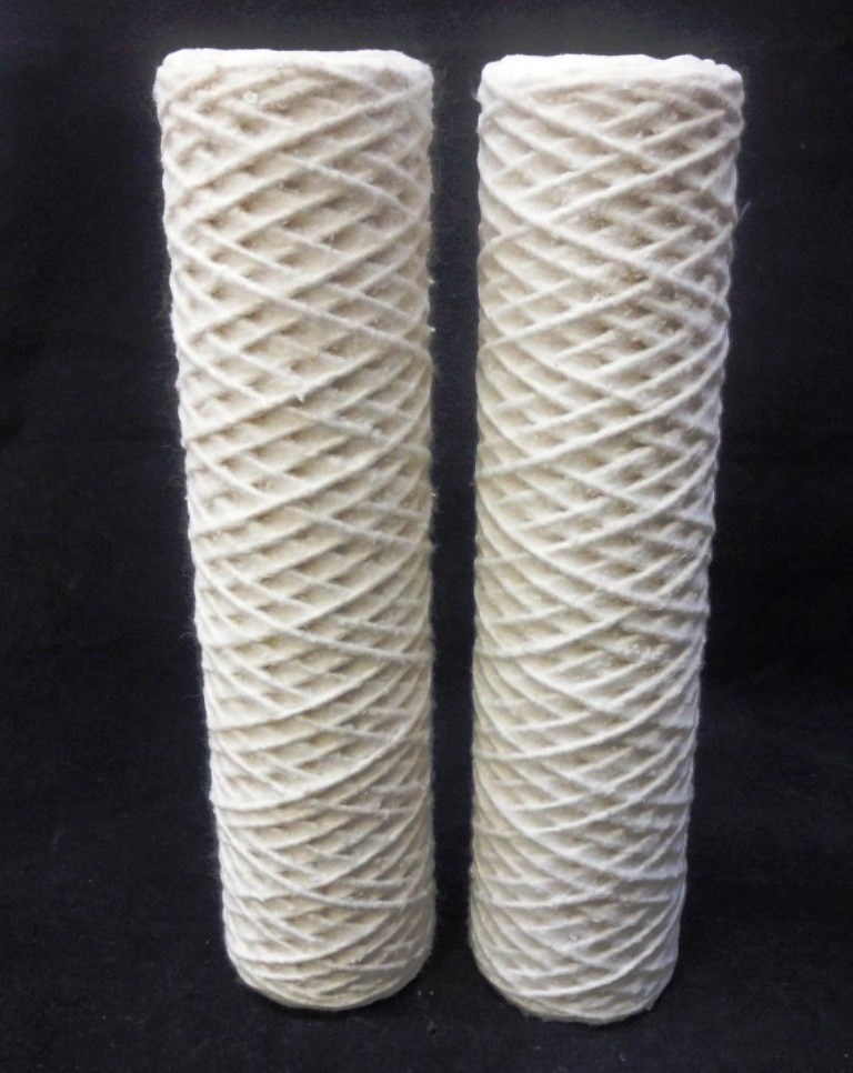 UNKNOWN BRAND FILTER CARTRIDGE 10R10, LOT OF 2, ID 1″, OD 2 1/2″, L 10″