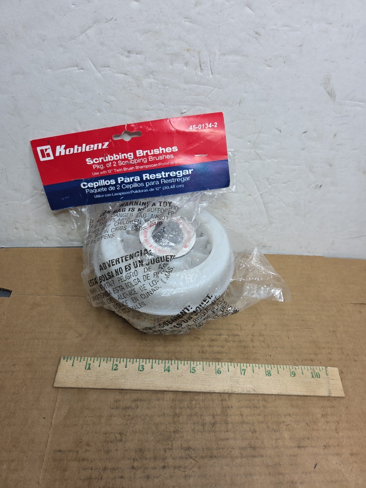 2 Pack Koblenz Floor Standard, 9″L x 6″W x 2″H, 45-0134-2, Scrubbing Brush