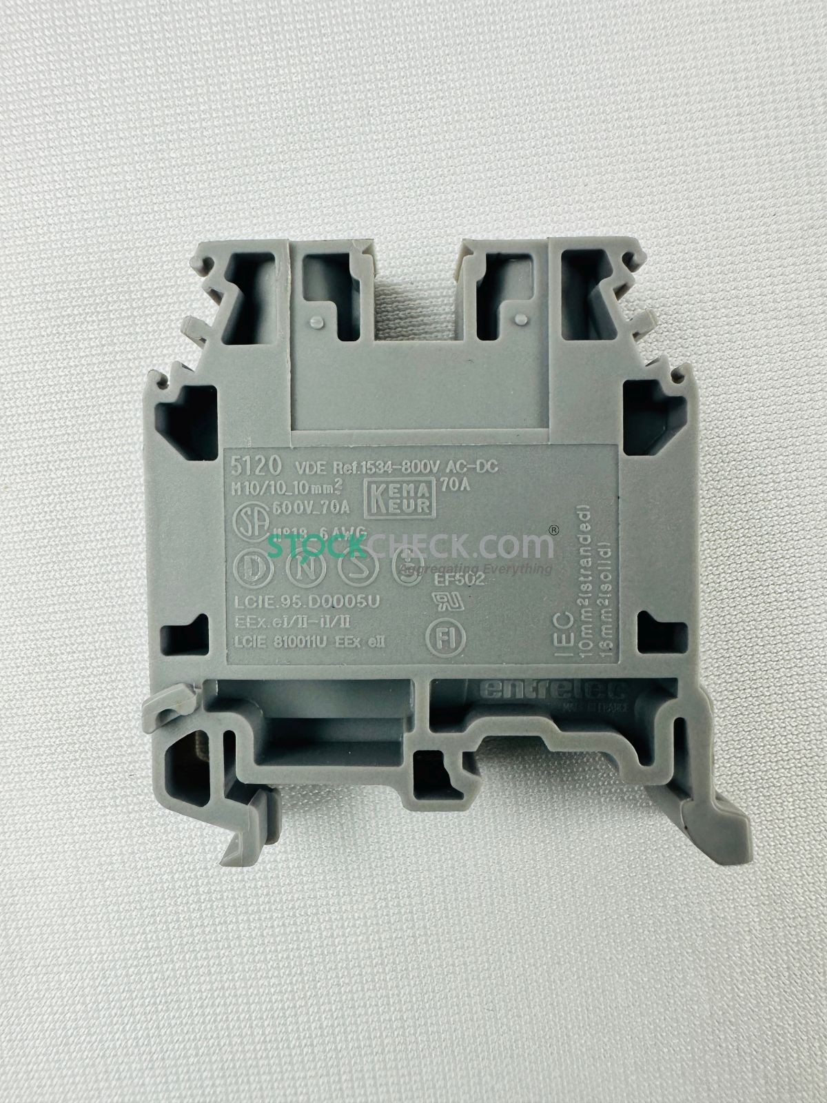 Entrelec 5120 Feed-Through Terminal Block- Lot of 10
