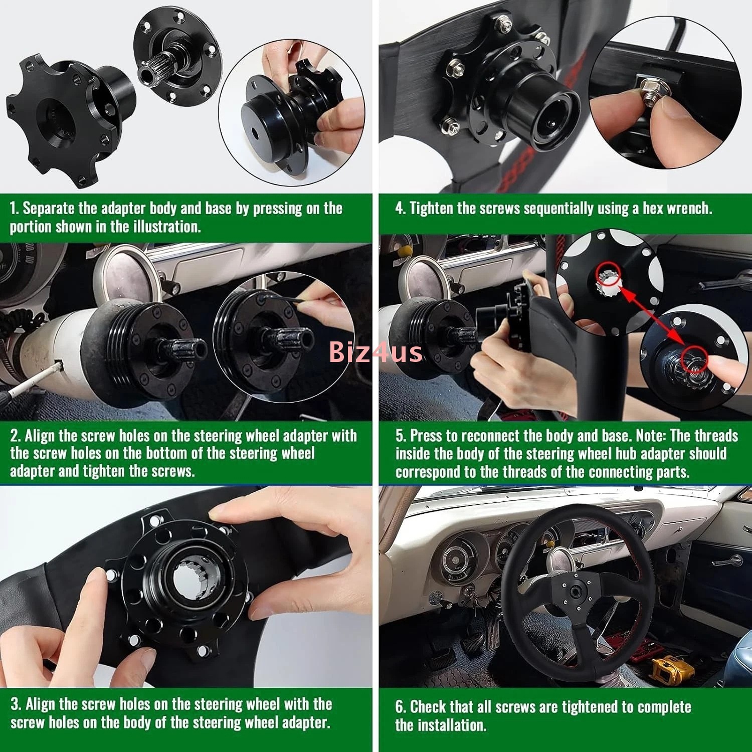 Universal Car Quick-release Steering Wheel Hub Adapter Off Quick release Hub