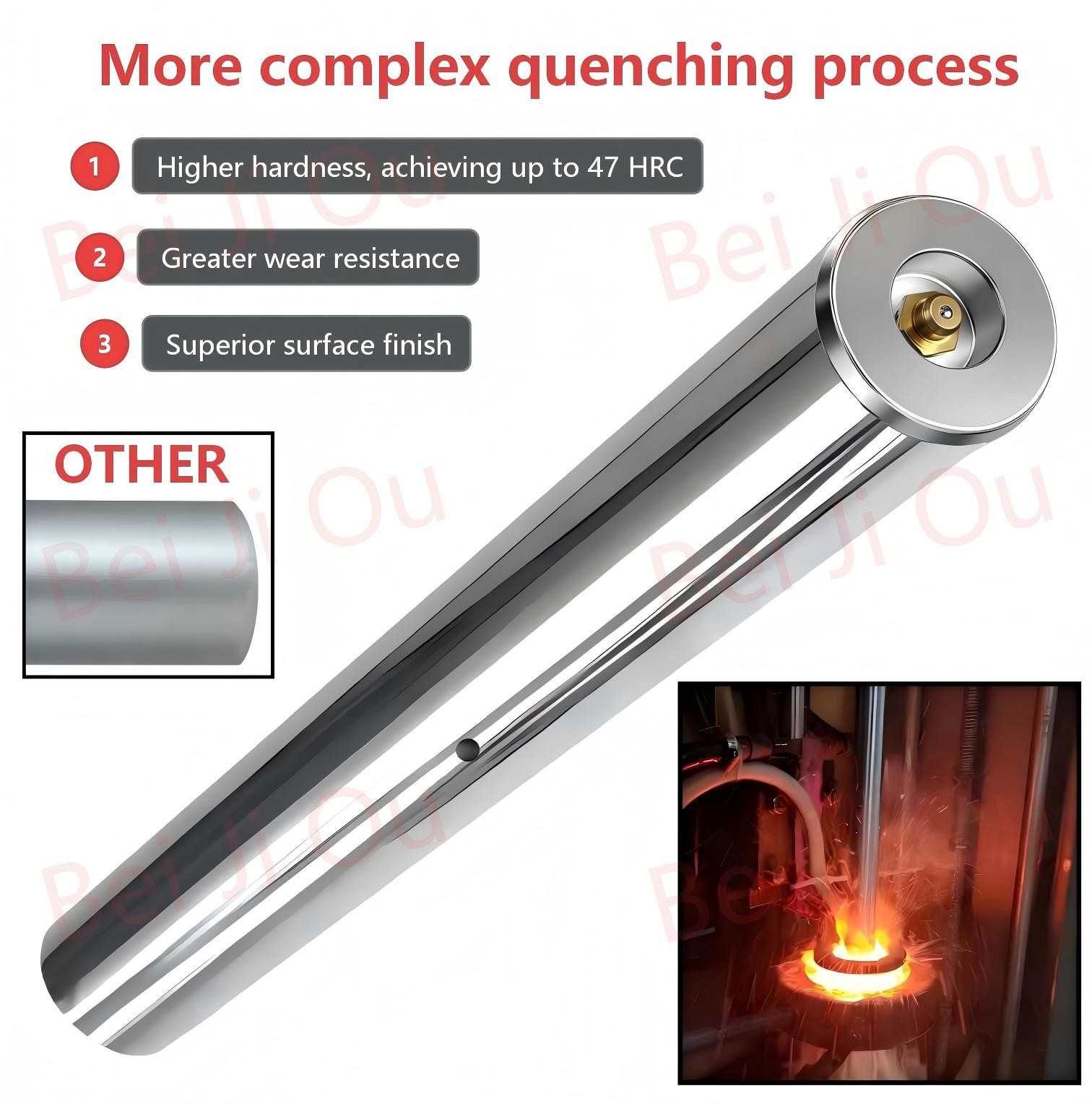 2PaiNew upgraded Excavator Universal Bucket Pin 45mm X330mm With grease nipple