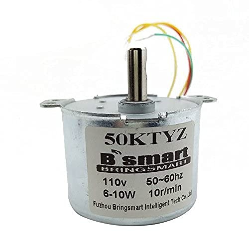 50KTYZ 110V 30rpm AC Synchronous Motor CW/CCW Gear Motor Low Noise for Barbec…