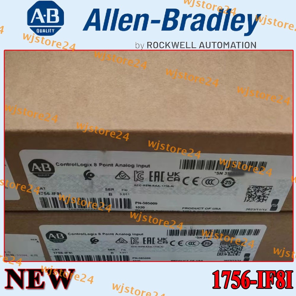 New Factory Sealed AB 1756-IF8I SER B ControlLogix 8 Point Analog Input Module