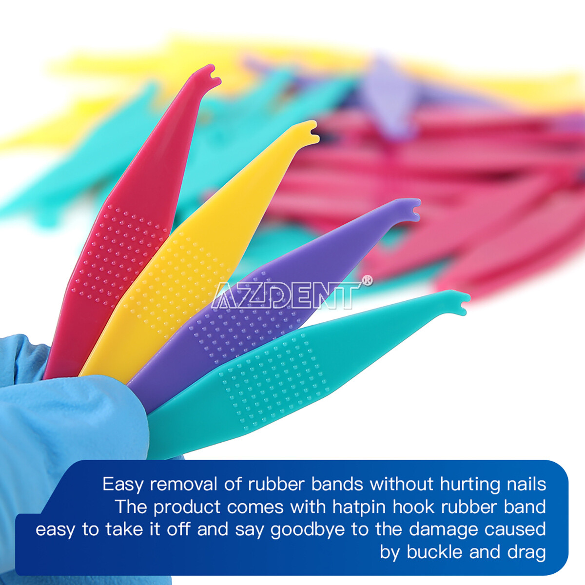 Dental Orthodontic Rubber Bands Elastics Latex Braces /Elastic Placer Hooks
