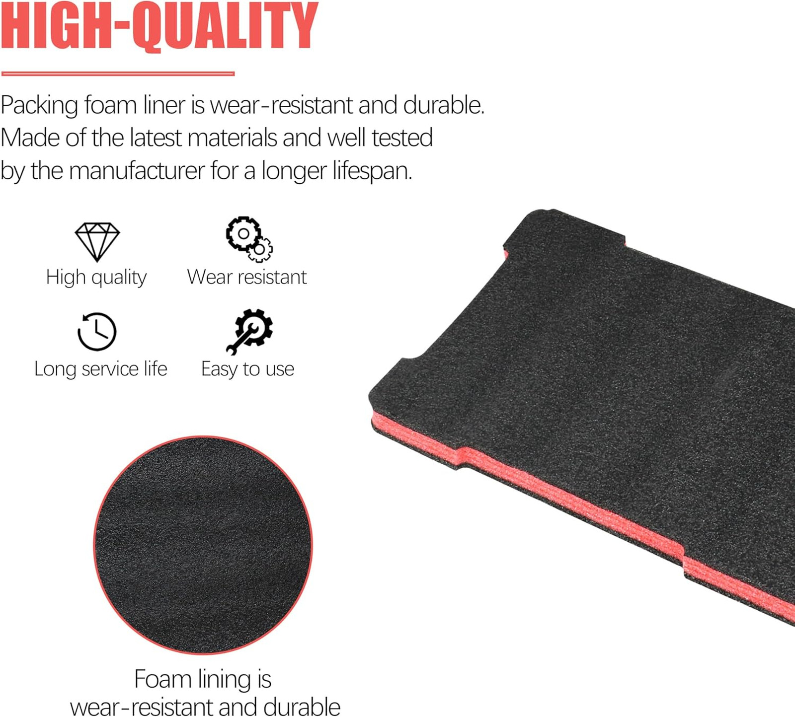 Foam Packout Insert for Milwaukee 48-22-8435 Two Piece Tool Storage Organizer