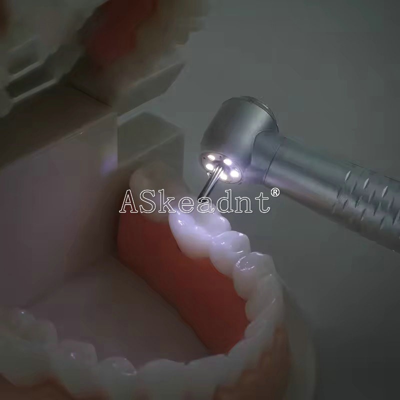 1-10*Dental 5 Led High Speed Handpiece Shadowless E-generator 5LED Hand piece 4H