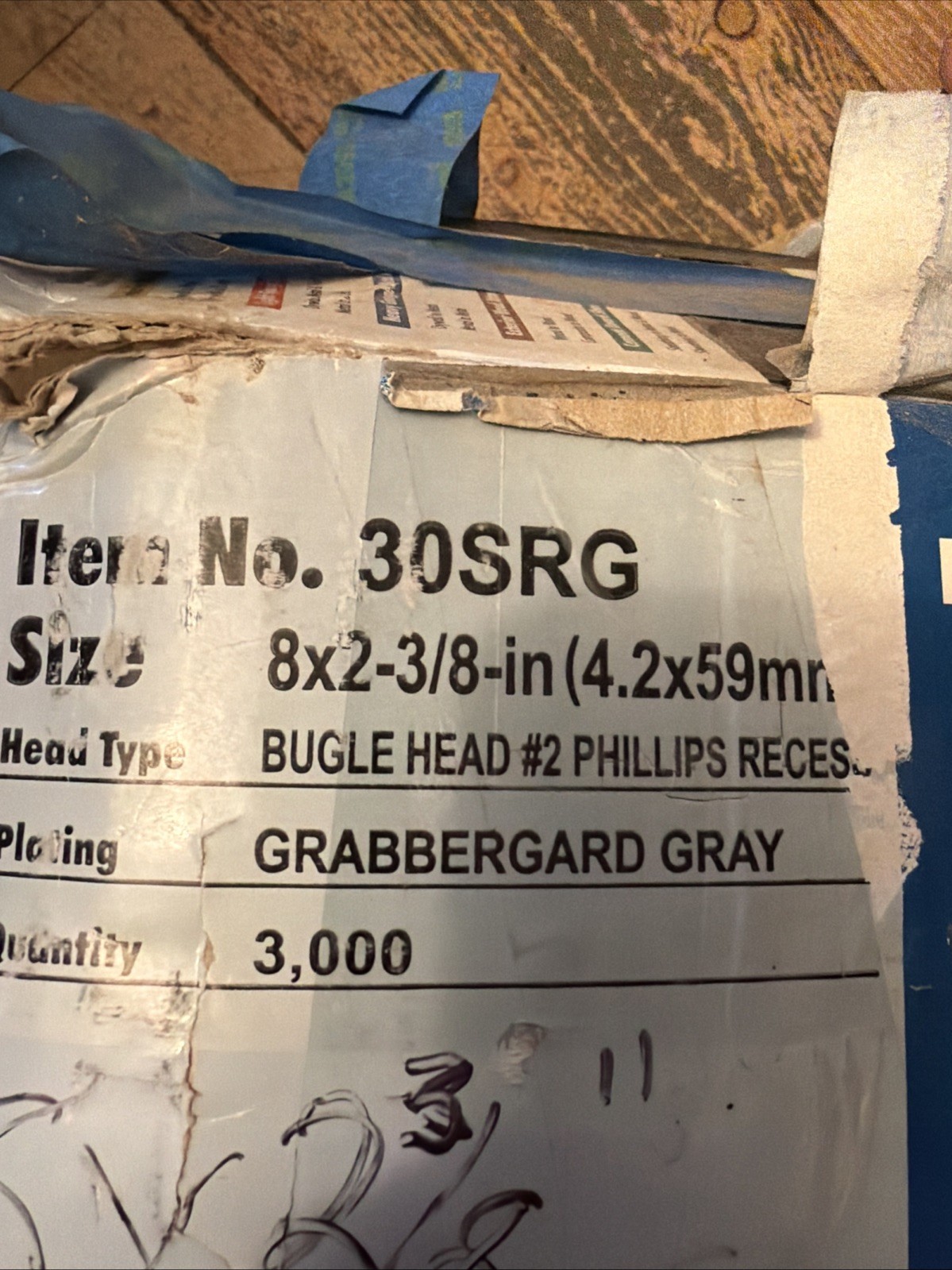 (17 Lbs )2 3/8” Phillips Self Tapping Screws Bulk AssortedMetal Screw Lot Gray
