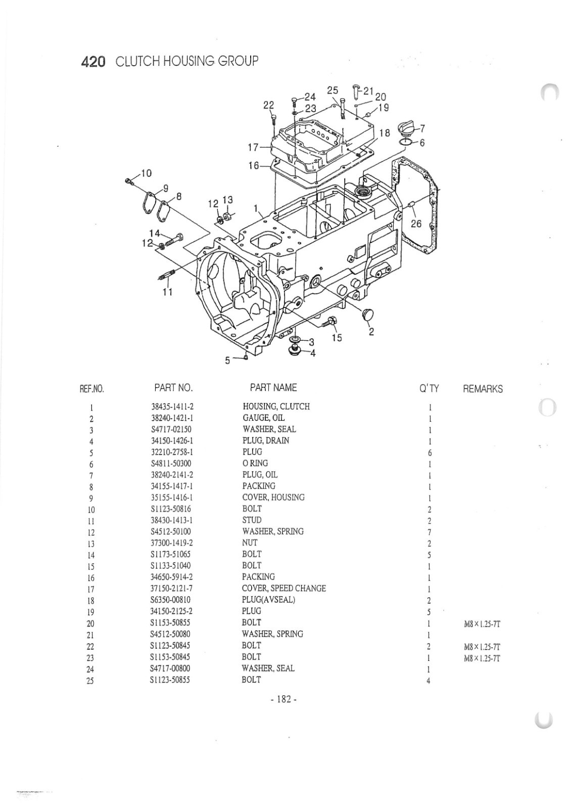 L3503-D Tractor Operators & Parts List Manual Fits Daedong Tractor L3503-D