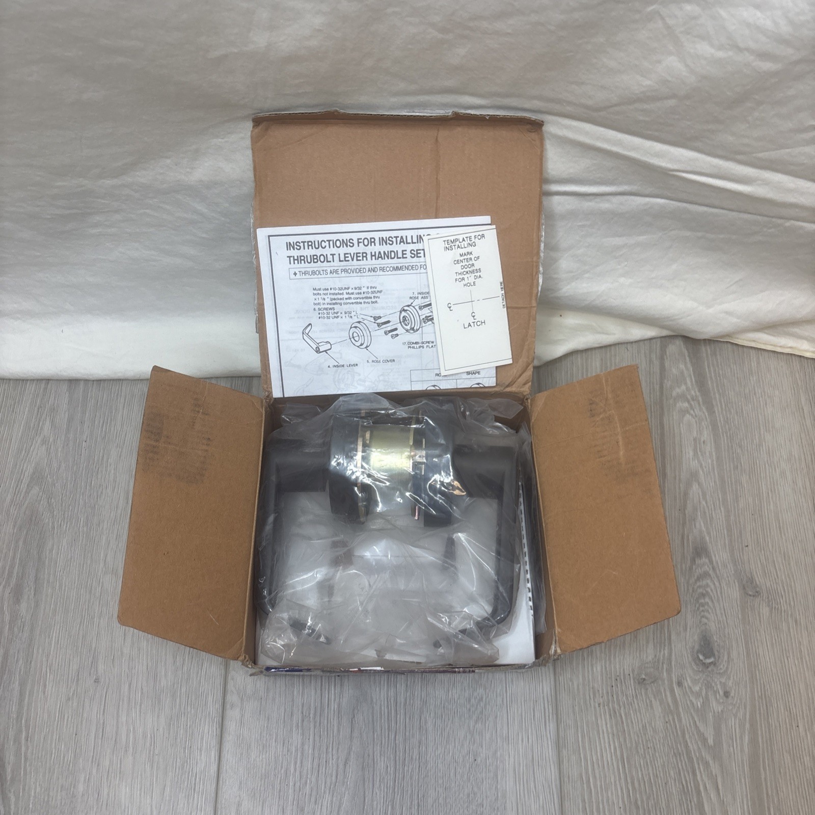 Lawrence Hardware Door Handle Set ANSI Grade 2 US 10 B LH5301L Cylindrical Lever