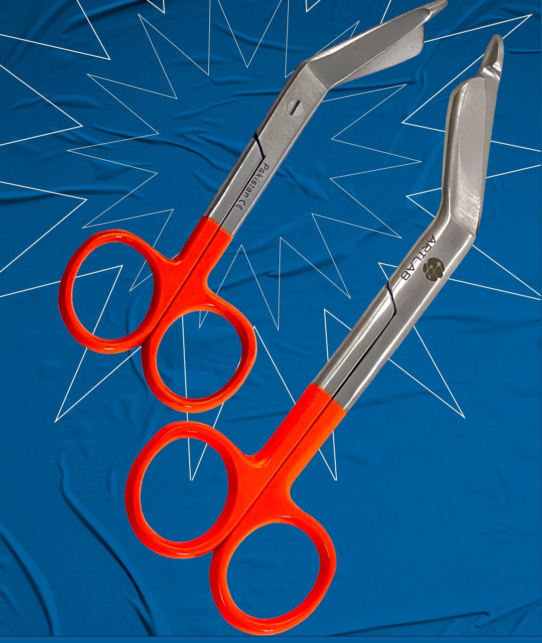 EMT LISTER BANDAGE SCISSORS 4.5″ + 5.5″ – SET OF 2 EACH -GERMAN STAINLESS-ARTLAB