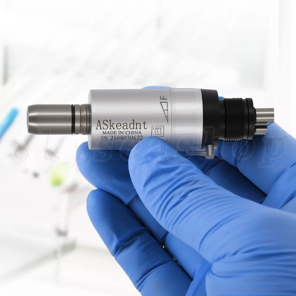 ASkeadnt Dental slow low Speed Handpiece Air Motor 4 Holes E-Type Connector FX