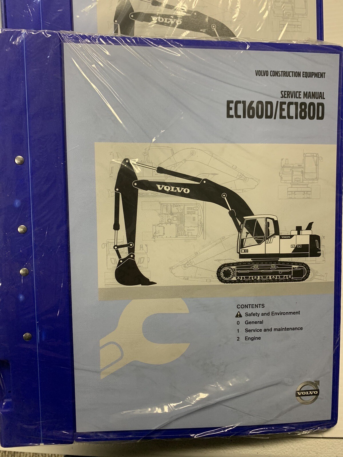 Volvo Construction Equipment EC160D/EC180D Excavator Service Manuals (set Of 4)
