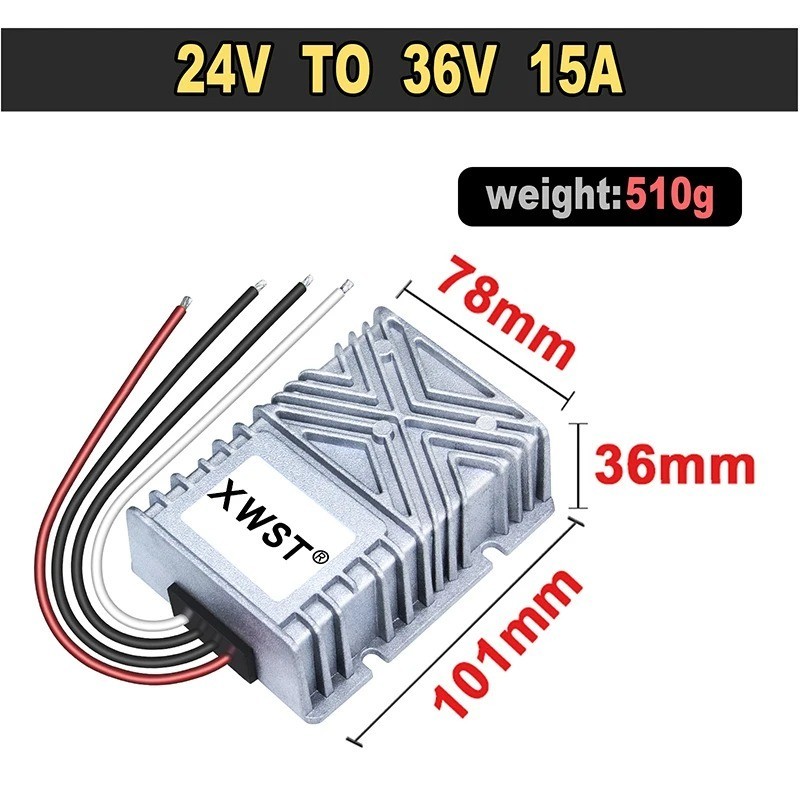 24V to 36V DC DC Step Up Boost Converter 18-35V to 36V 1A-75A Voltage Regulator