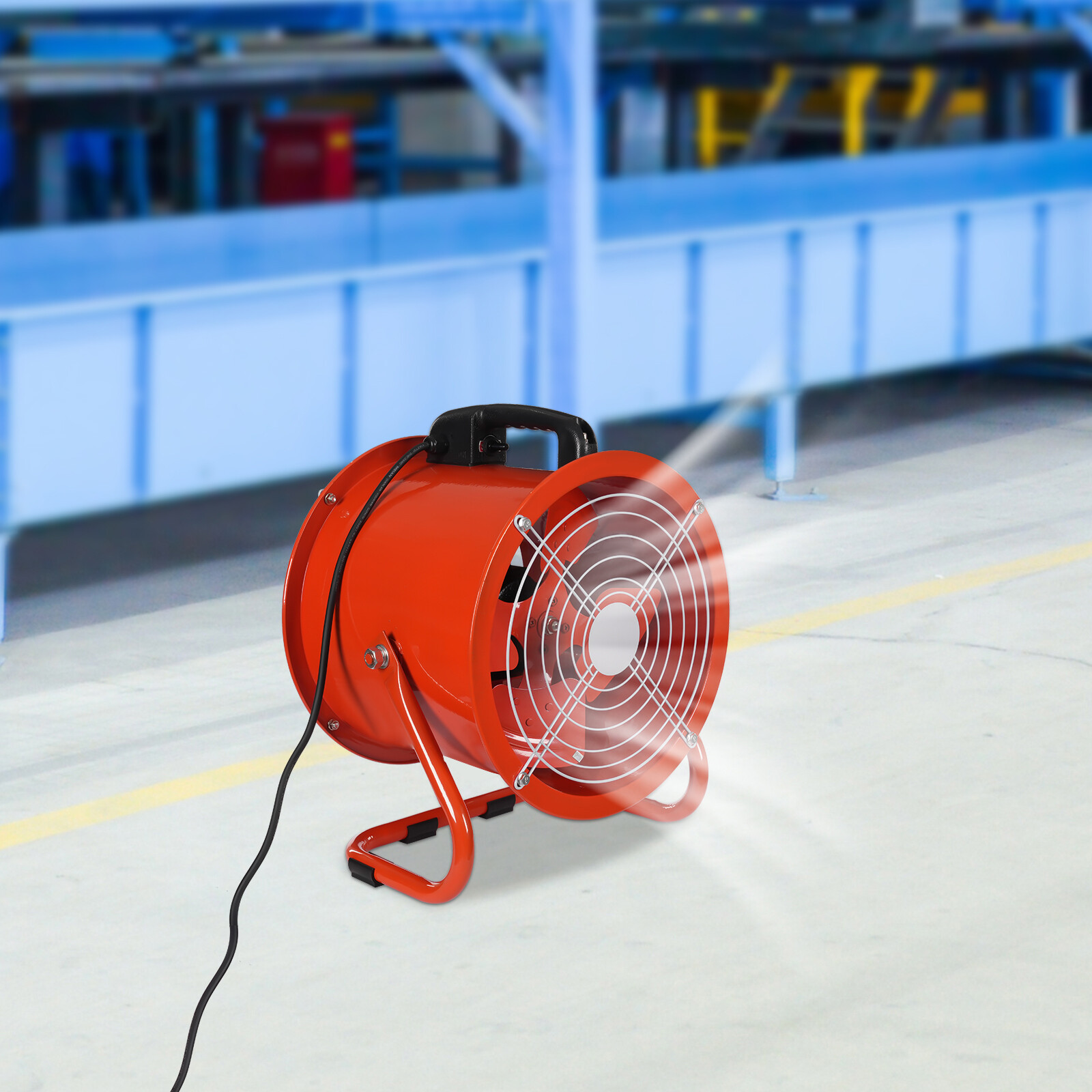 Axial Blower Exhaust Fan 12″ Portable Exhaust Fan Utility Blower Fan Ventilation