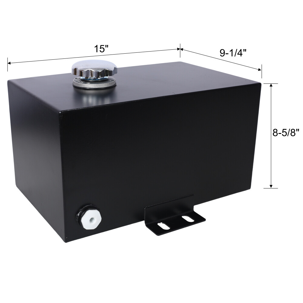 5 Gallon 14 Gauge Steel Hydraulic Fluid Reservoir Tank with Inlet 1-1/2″ FNPT