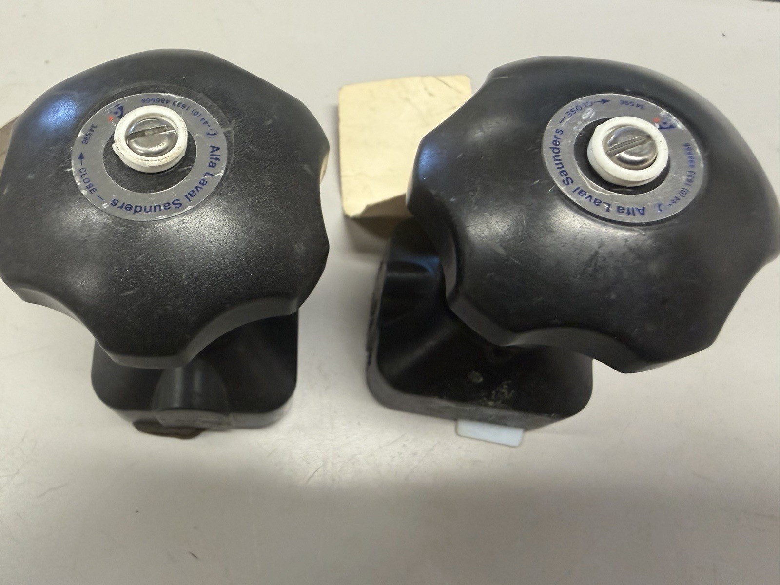 Alfa Laval Saunders – DN-15 Diaphragm Valve, Hand Actuators – LOT OF (2) – NEW