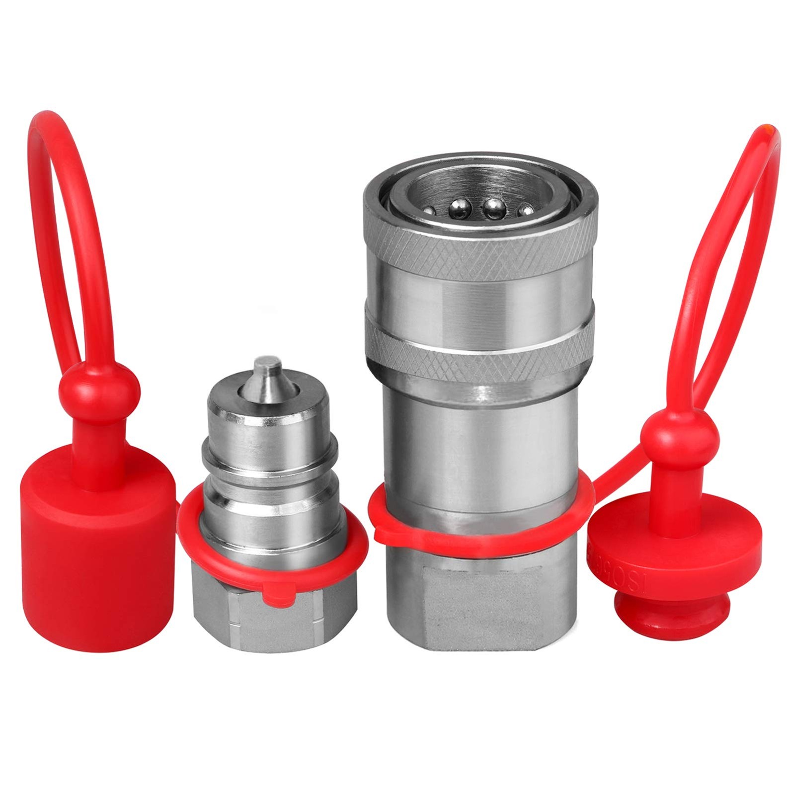 1/4″ Npt Iso 7241-B Hydraulic Quick Connect Couplers/couplings W/dust