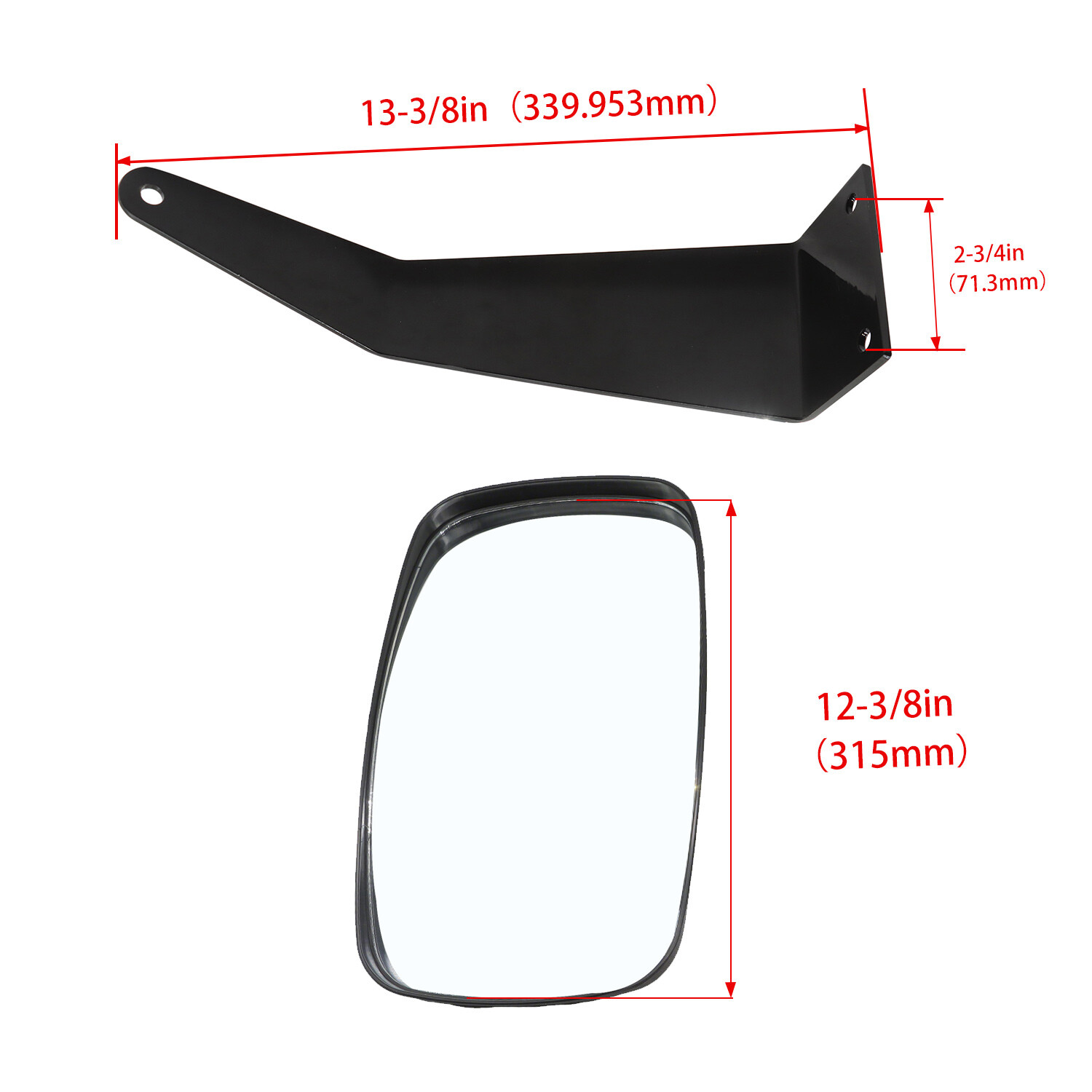 For JOHN DEERE 5000 & 6000 Series Left & Right Value Mirrors DM2455000