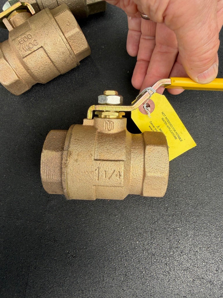 LOT(4) Nibco & MV 1-1/4″ NPT Bronze Ball Valves HydraPure NL951XB T-585-80-LF +
