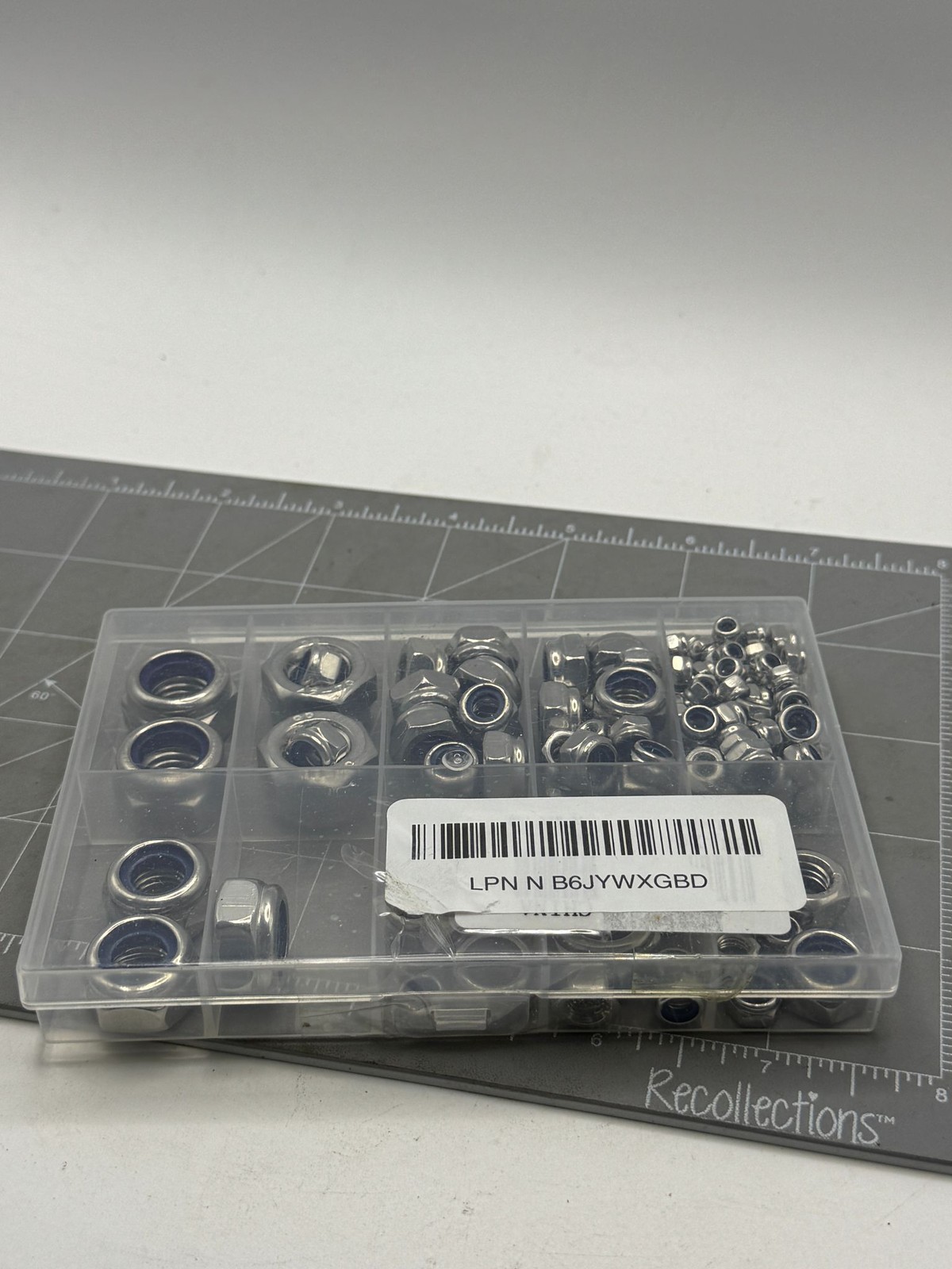 Lock Nut Assortment Kit Nylon Insert Mixed Sizes Hex Nyloc Stainless Steel