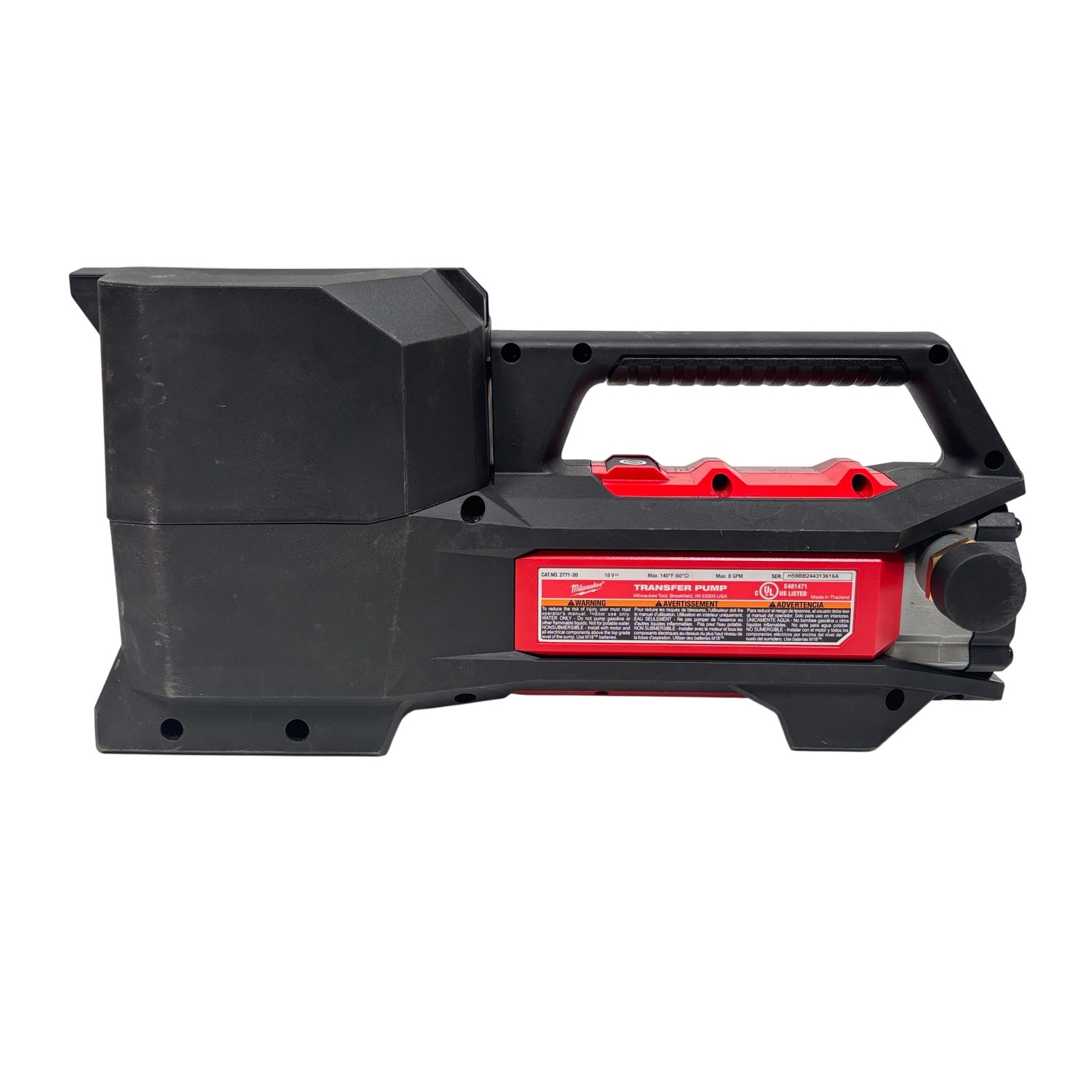 Milwaukee 2771-20 M18 18-Volt 1/4 HP Lithium-Ion Cordless Transfer Pump
