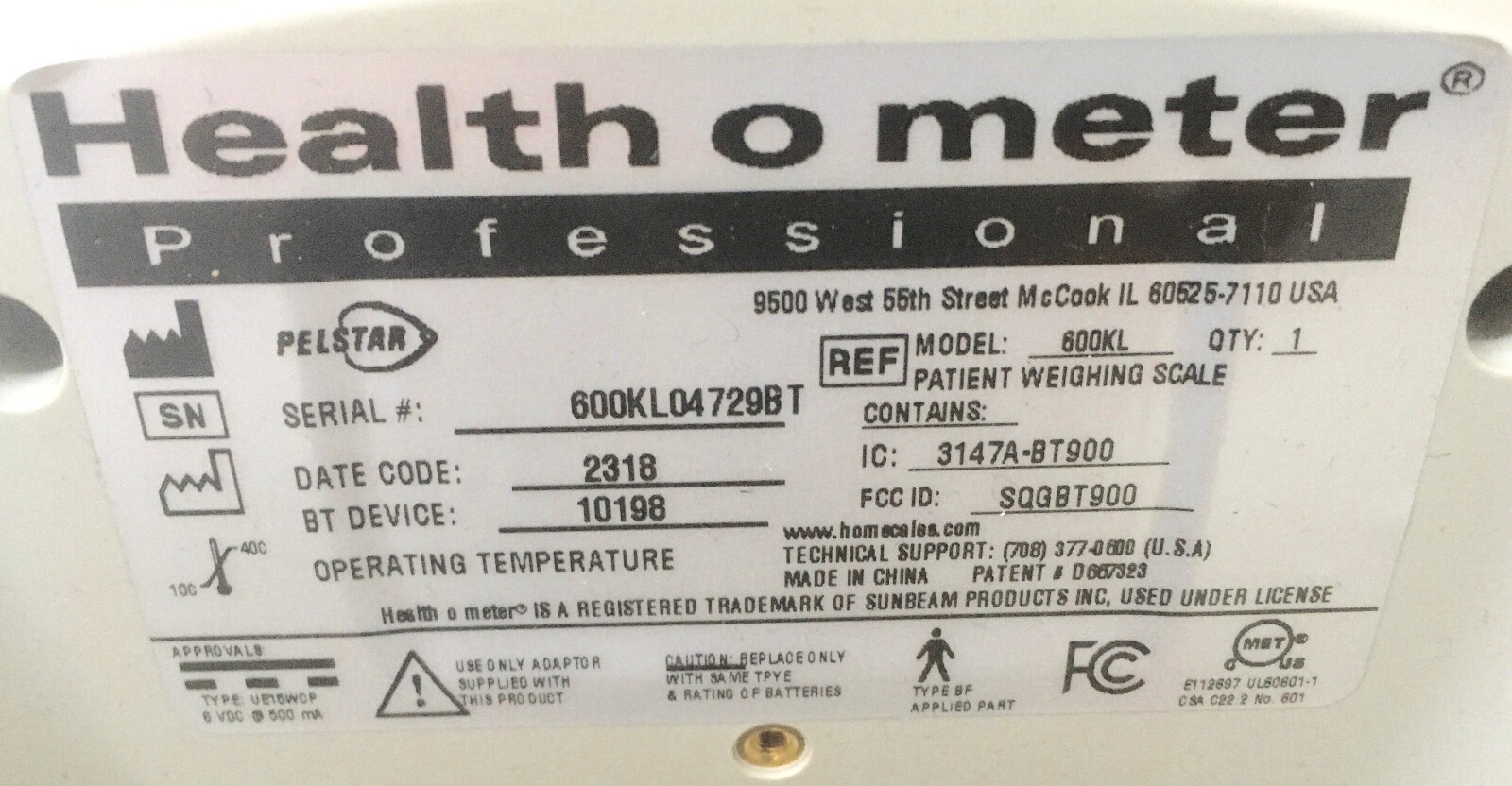 Health-O-Meter 600KL digital scale. Great shape, guaranteed.