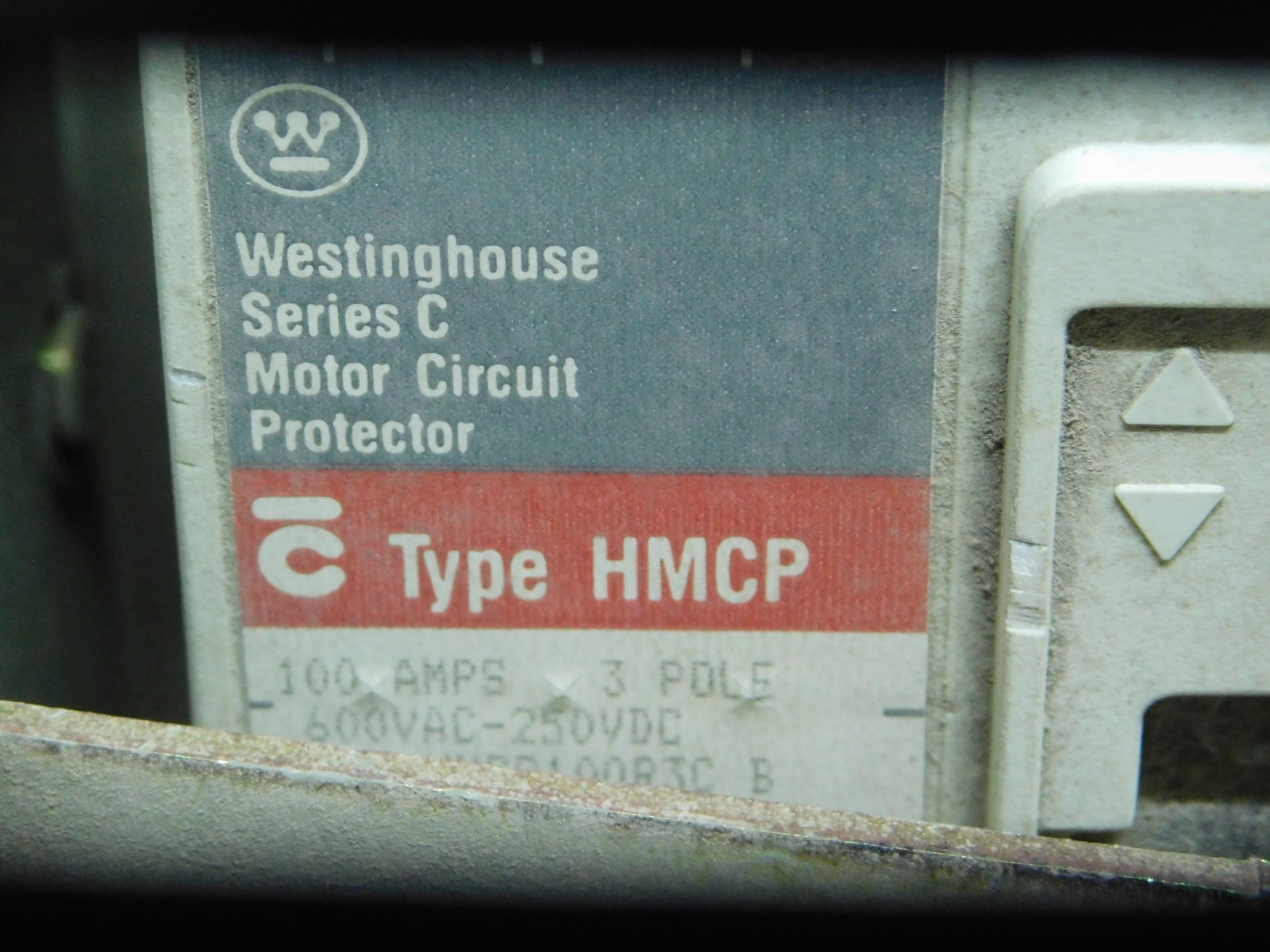 Westinghouse Motor Control Center Unit MCC , 480 Volts, 3 Phase, 100 Amps, 50 HP