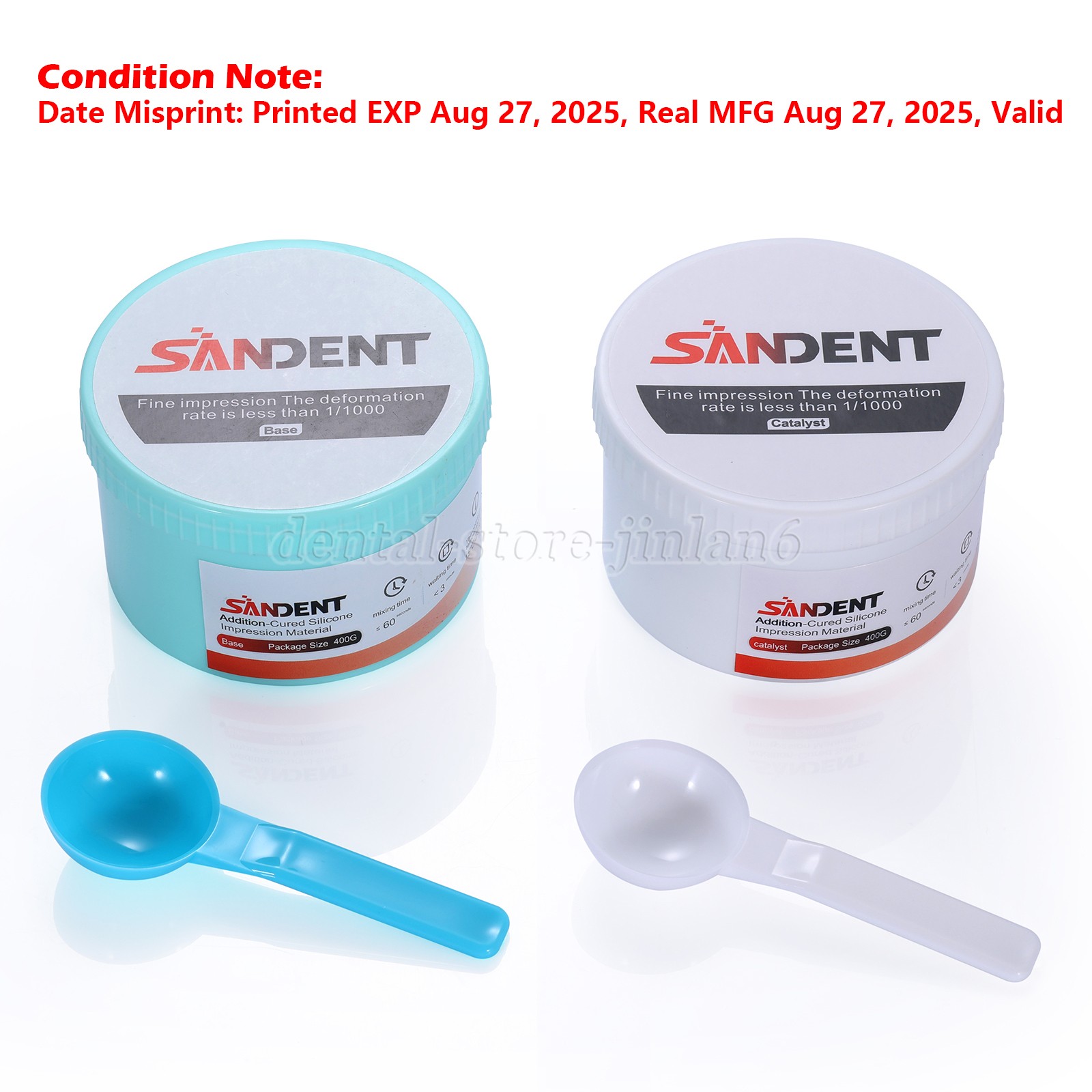Dental Putty Fast Set PVS VPS Impression Material Silicon Base+Catalystst SA