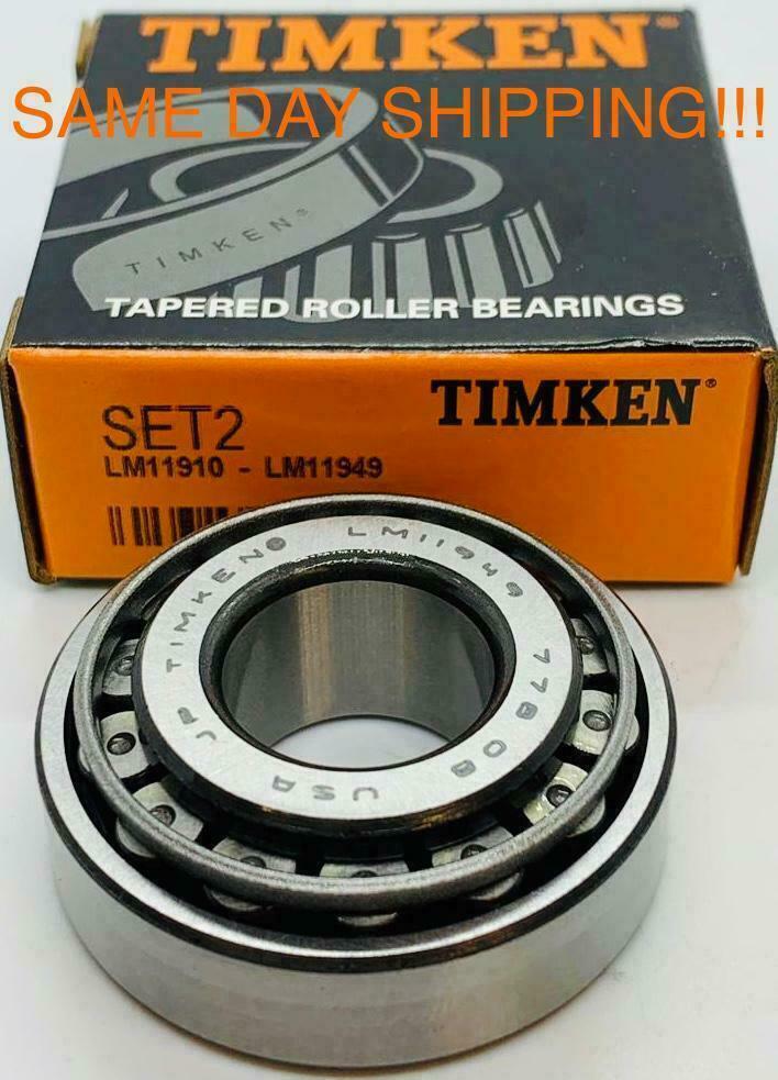 Timken USA Set2, Set 2 ( LM11949 & LM11910) A2 Cup & Cone SAME DAY SHIPPING.!!