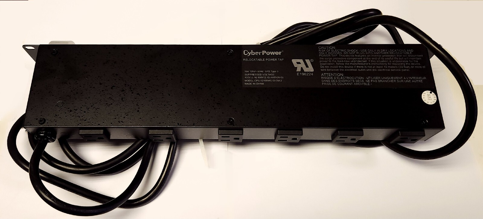 CYBERPOWER CPS 1215RMS RACKMOUNT Relocatable POWER TAP POWER SUPPLY 12 Outlet