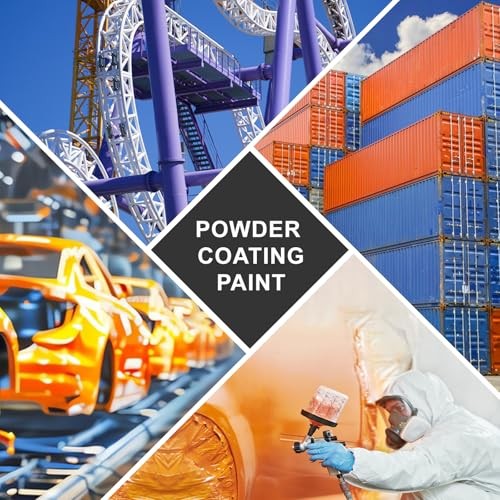 Powder Coating Paint 4 oz Silver Metal Surface Protection Anticorrosive Finish