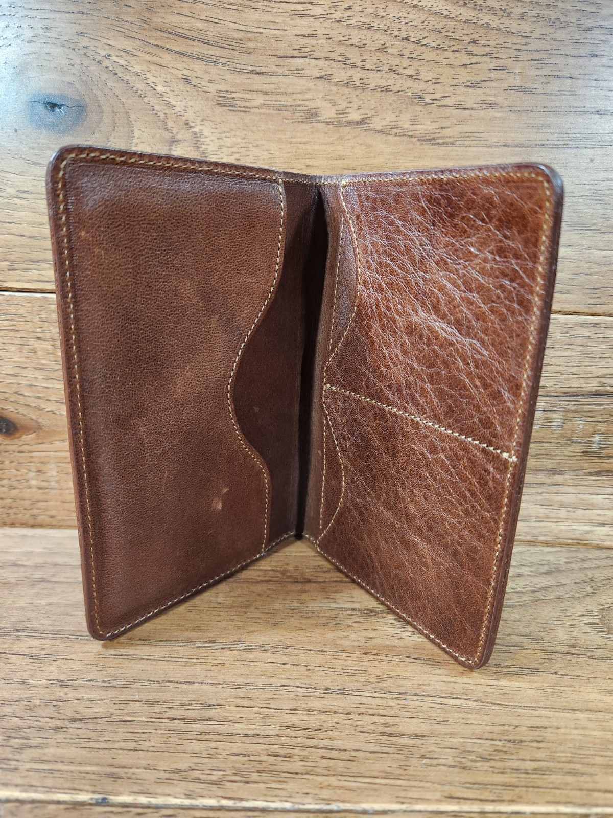 Colonel Littleton No. 27 Brown Leather Passport Wallet