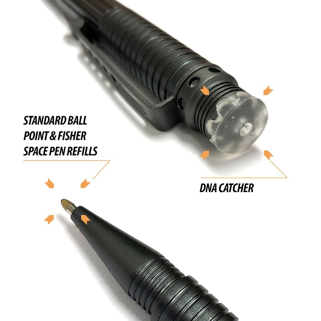 Uzi Tactical Pen Ultra Durable Aircraft Aluminum with DNA Catcher Real Ballpo…
