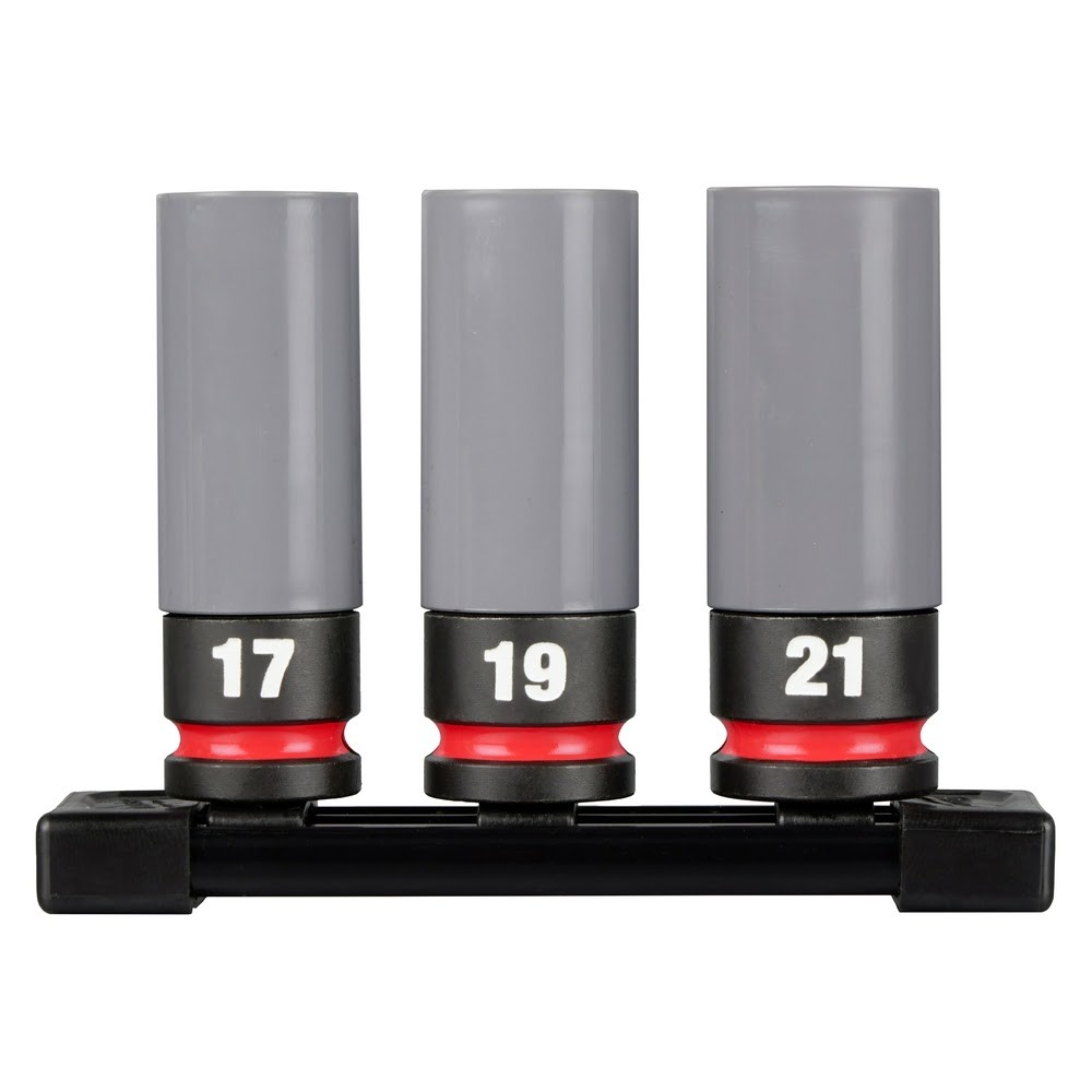 Milwaukee 49-66-7830 SHOCKWAVE Impact Duty 1/2 Drive Metric Lug Nut Socket Set