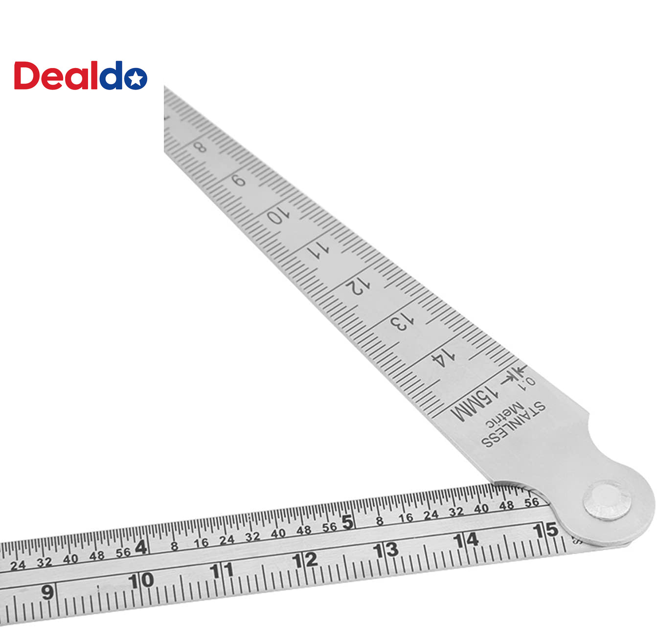 Stainless Steel Welding Taper Gauge Depth Ruler Hole Inspection Tool with Gradua