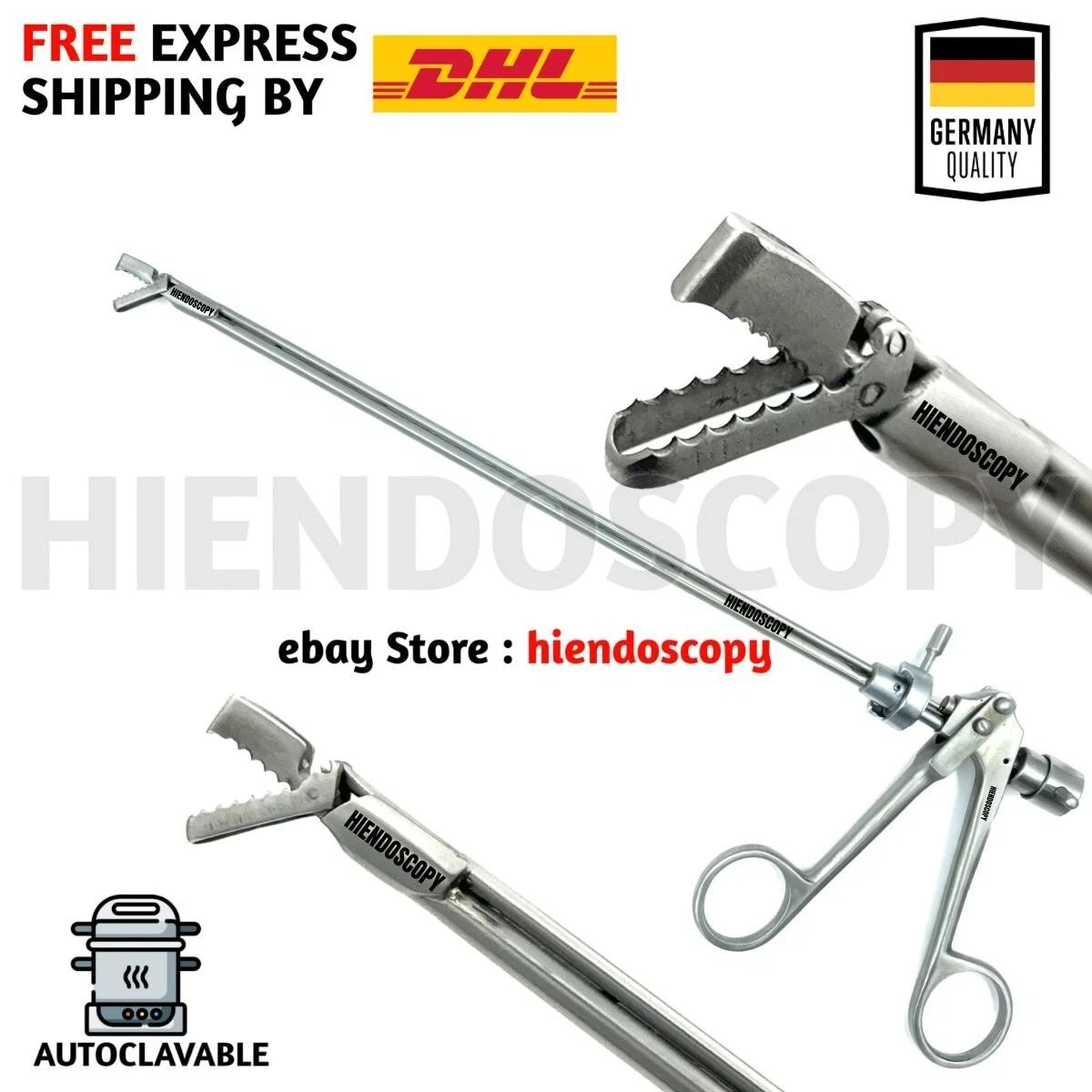 Laparoscopic Optical Stone Crushing Forceps Urology Instrument 8mm CE New