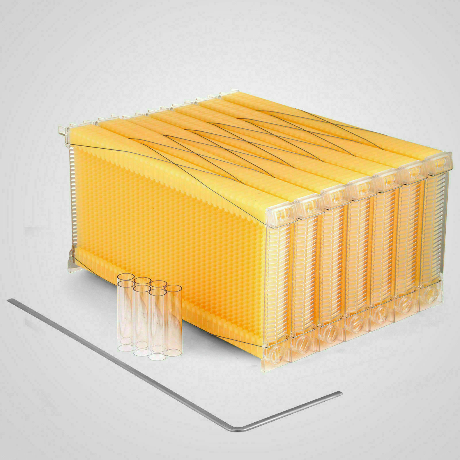 7ps Upgraded Auto Flowing Honey Beekeeping Beehive Frame Bee Comb Hive Foodgrade