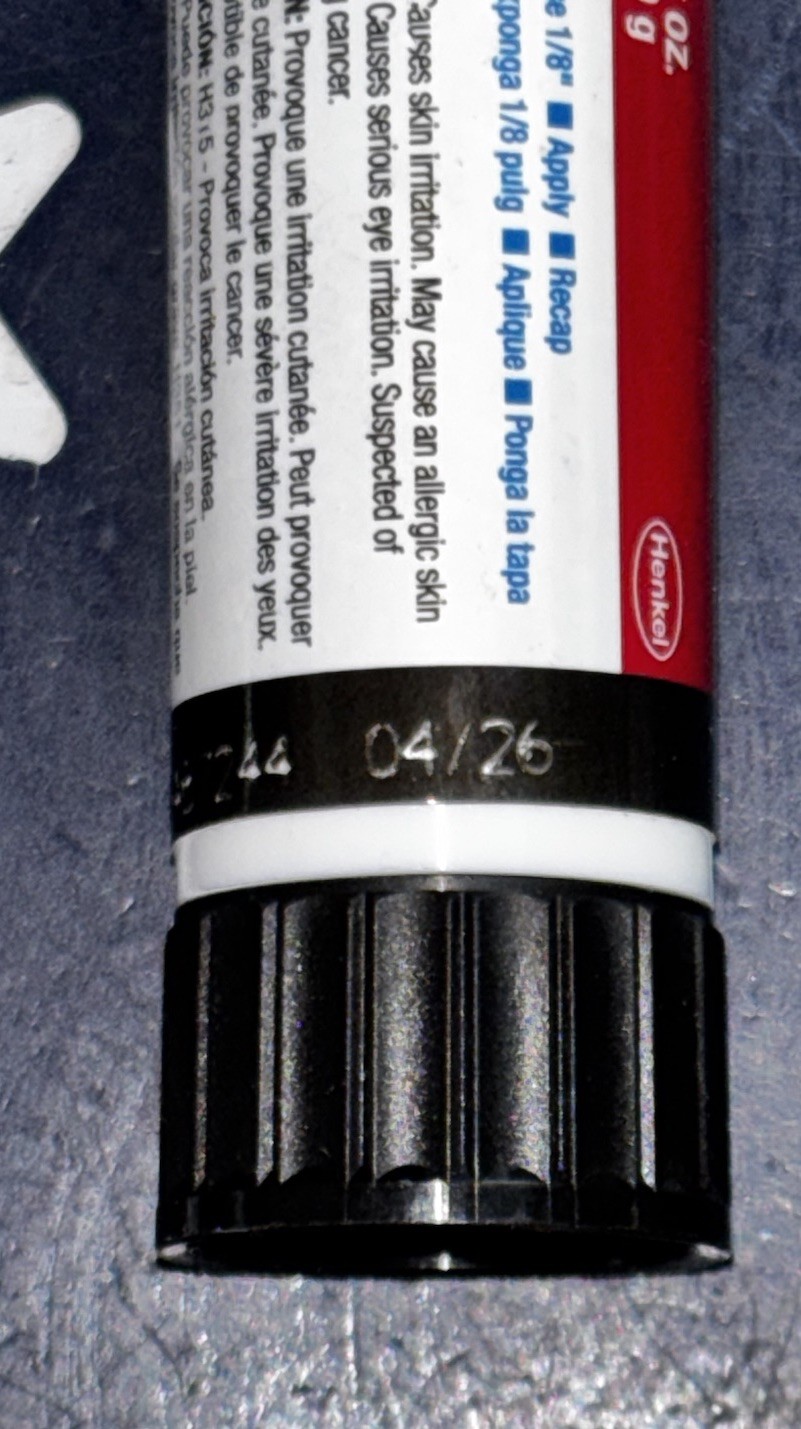 19g BIG USA Loctite 248 Medium Strength Thread Locker 37087 462476 EXP 04/26
