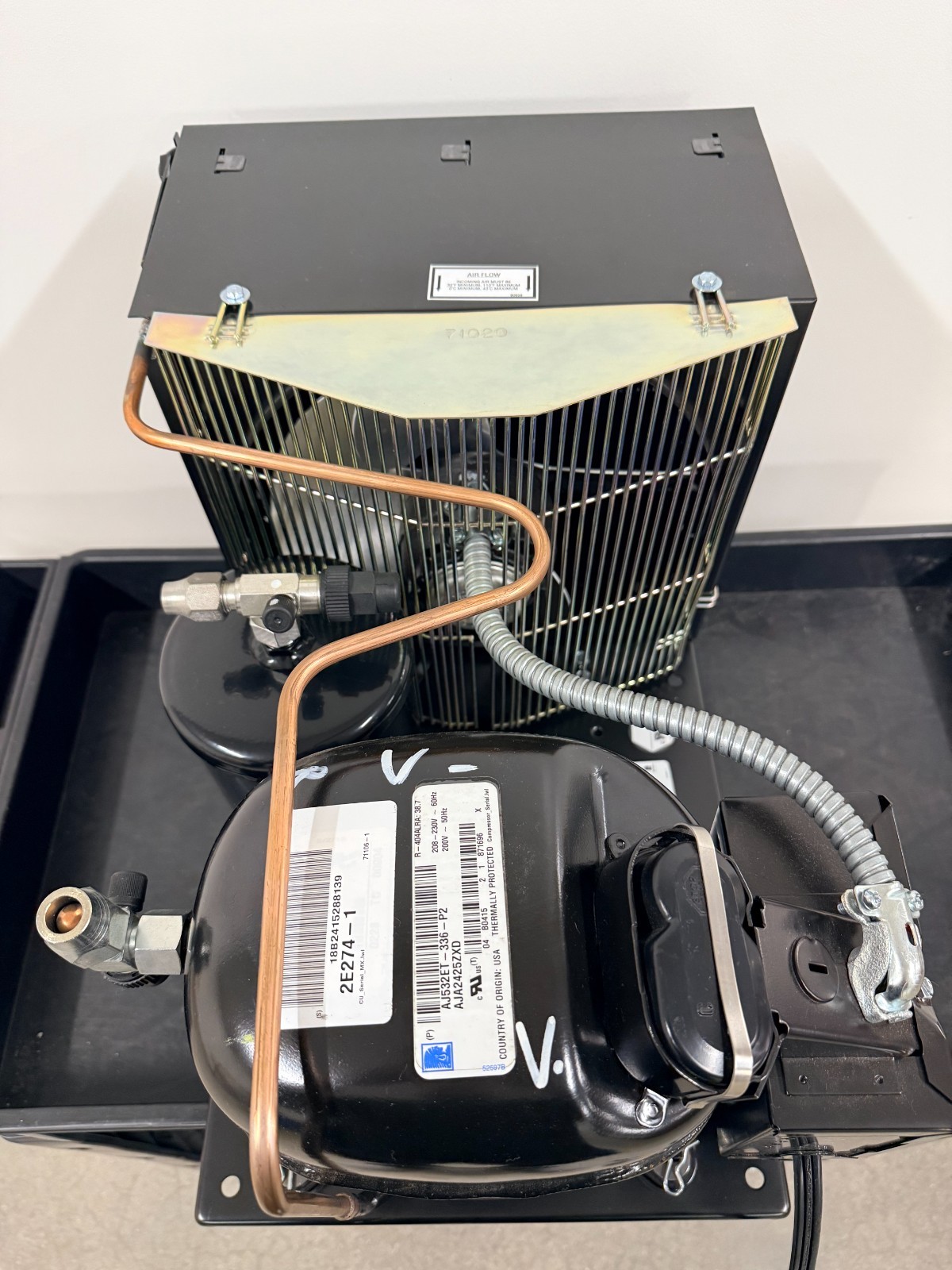 OMNITEAM/TECUMSEH COND-UNIT-AJA2429-ZXDXB 208.V-1 PH-1/2-HP- R404A- INDOOR- NEW