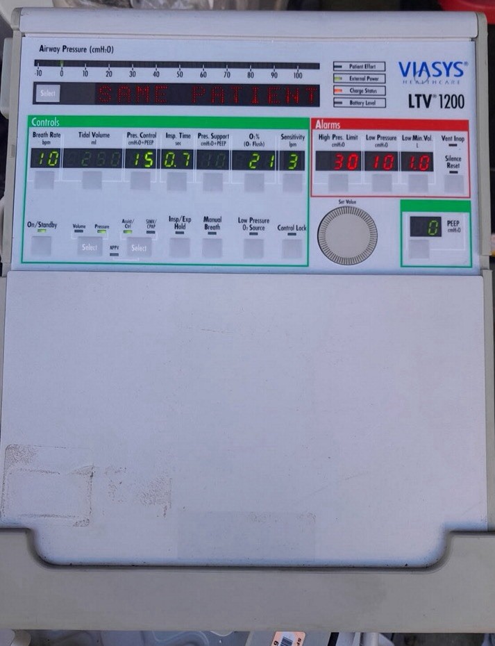 VIASYS LTV 1200 TRANSPORT VENTILATOR SYSTEM INCLUDES SPRINT PACK AND MORE