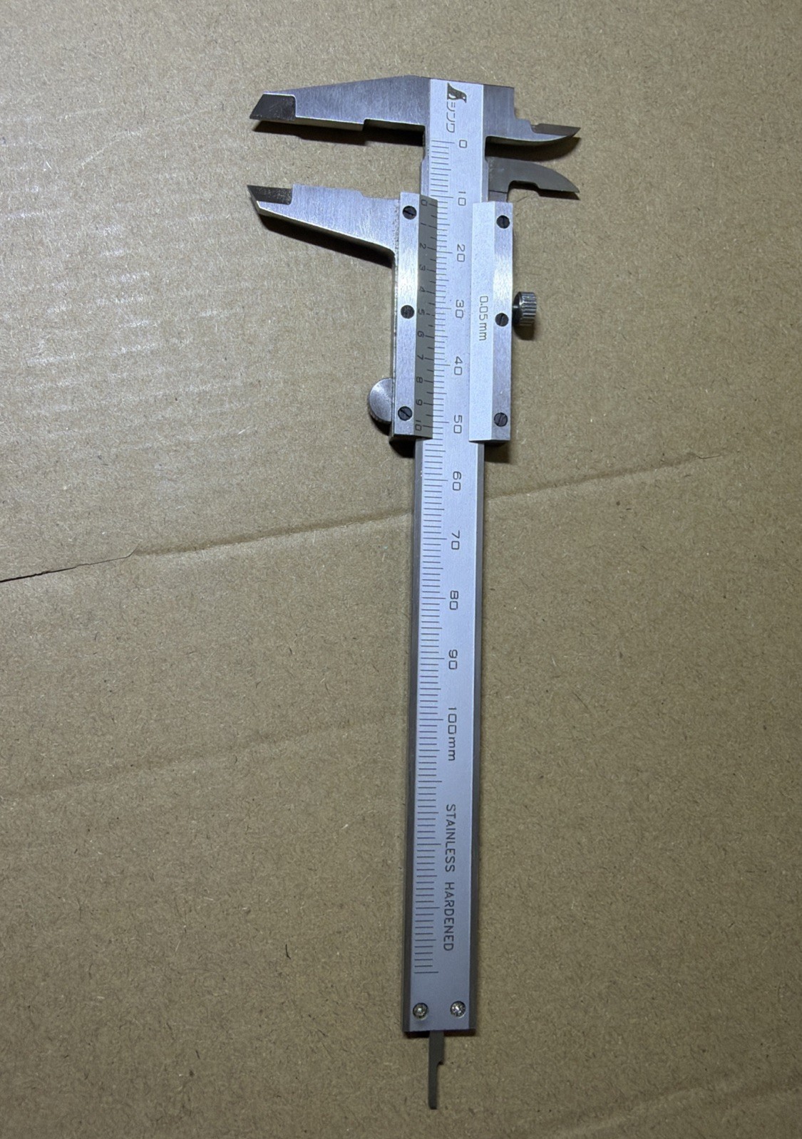 SHINWA Ultra Light Weight Mini Pocket Vernier Caliper Metric 100mm from Japan