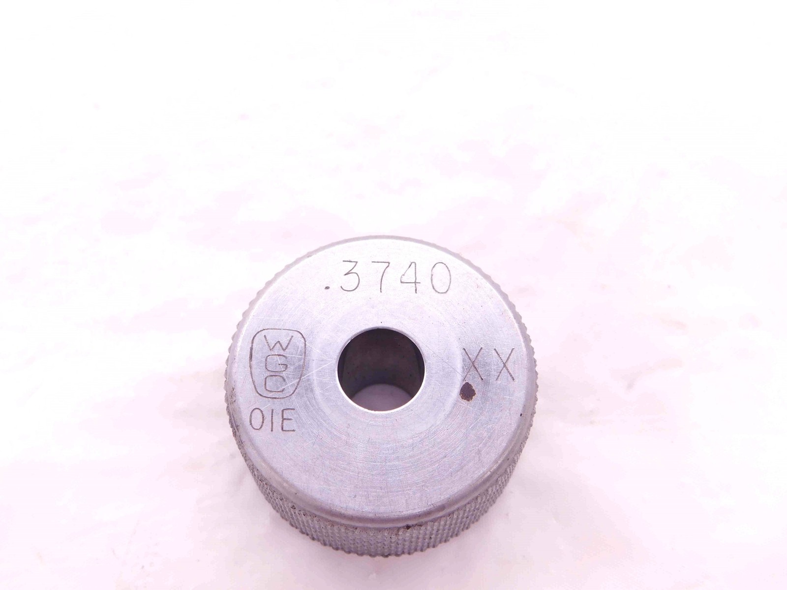 .3740 CL XX MASTER PLAIN BORE RING GAGE .3750 -.0010 UNDERSIZE 3/8 9.500 mm .374
