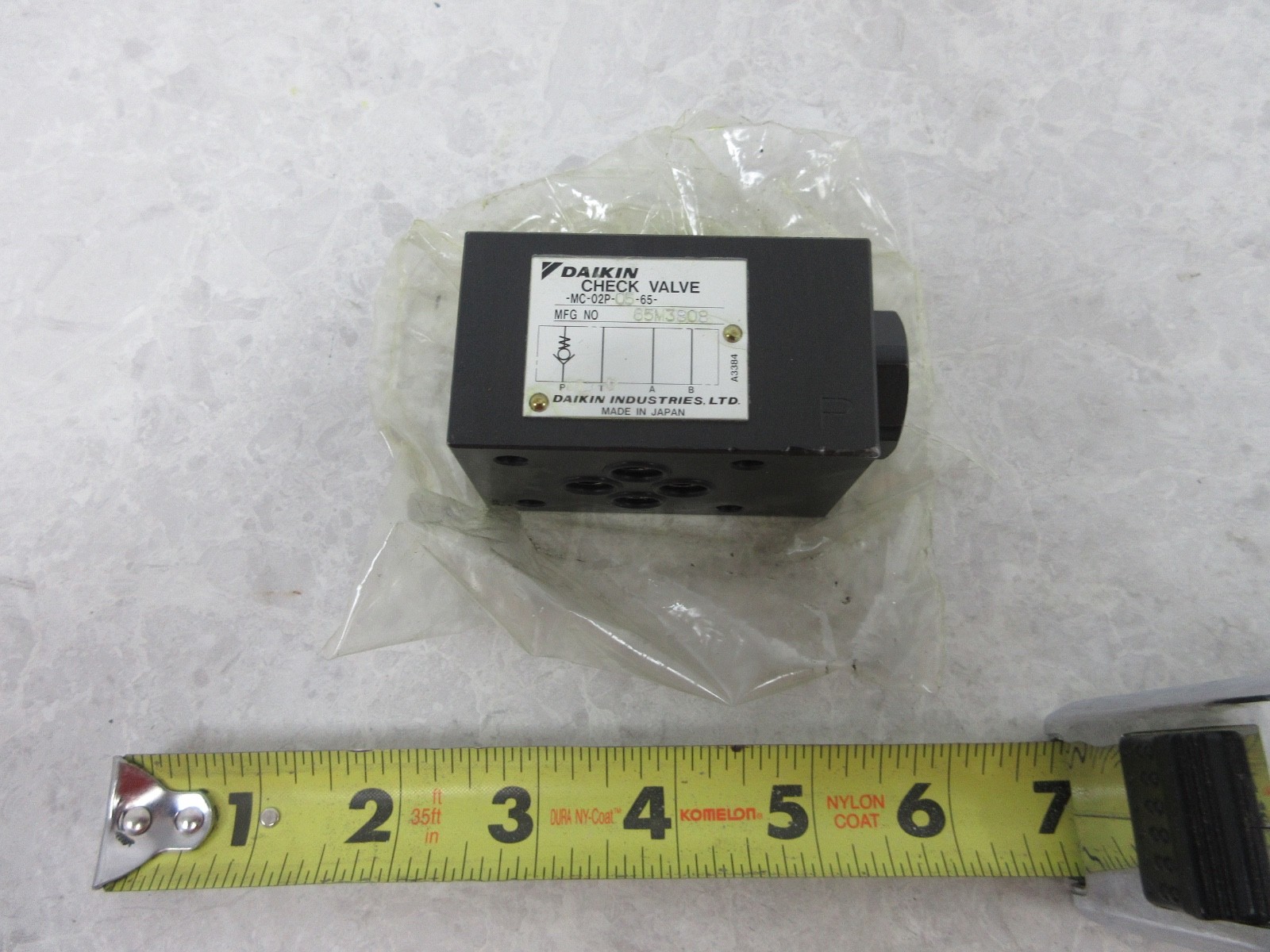 DAIKIN MC-02P-05-65 CHECK VALVE, Y0034
