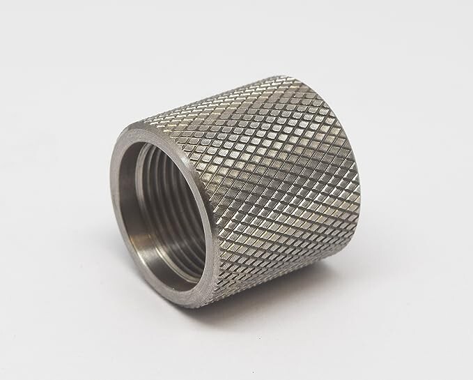 KNURLED Stainless 1/2 x 28 Protector Made of 304 Stainless Steel