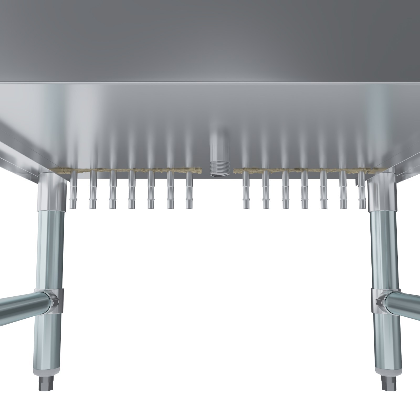 19 in. x 24 in. Stainless Steel Ice Bin With 7-circuit Cast Aluminum Cold Plate